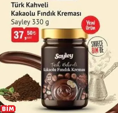 SAYLEY  TÜRK KAHVELİ  KAKAOLU FINDIK KREMASI